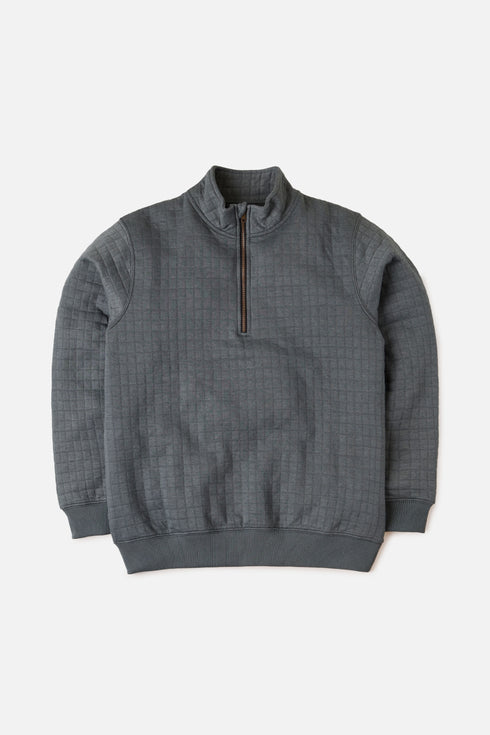 The Quilted Regular Fit Mock Neck