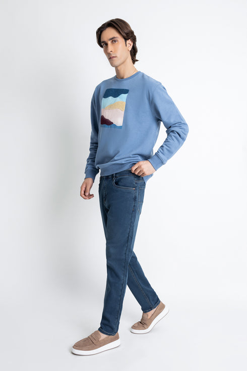The Blue Abstract Sweatshirt