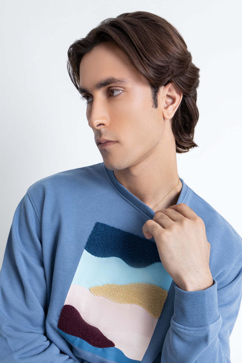 The Blue Abstract Sweatshirt