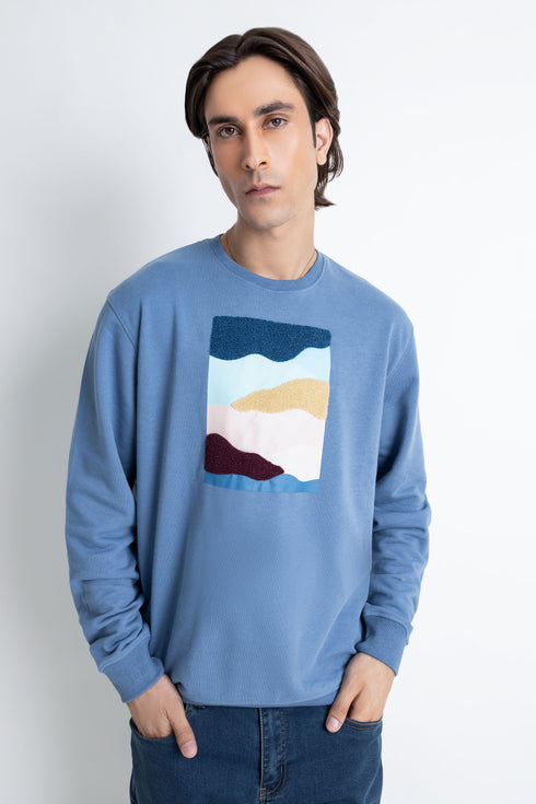 The Blue Abstract Sweatshirt