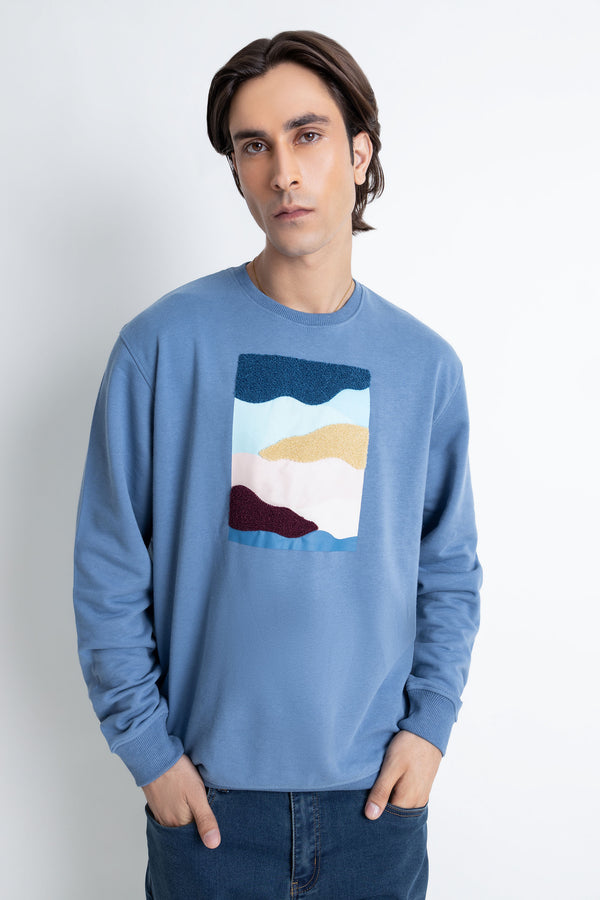 The Blue Abstract Sweatshirt