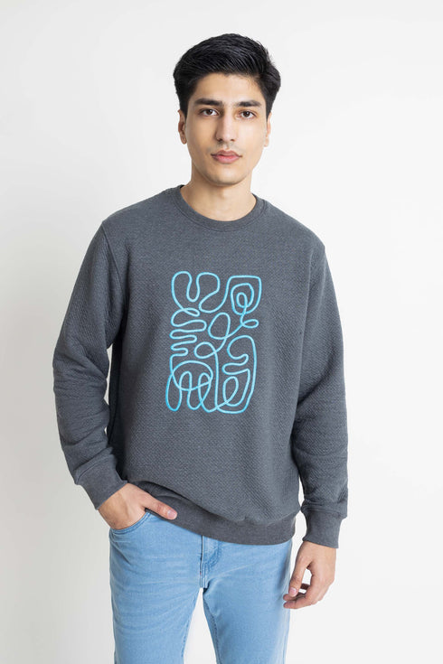 The Abstract Embroidery Sweatshirt