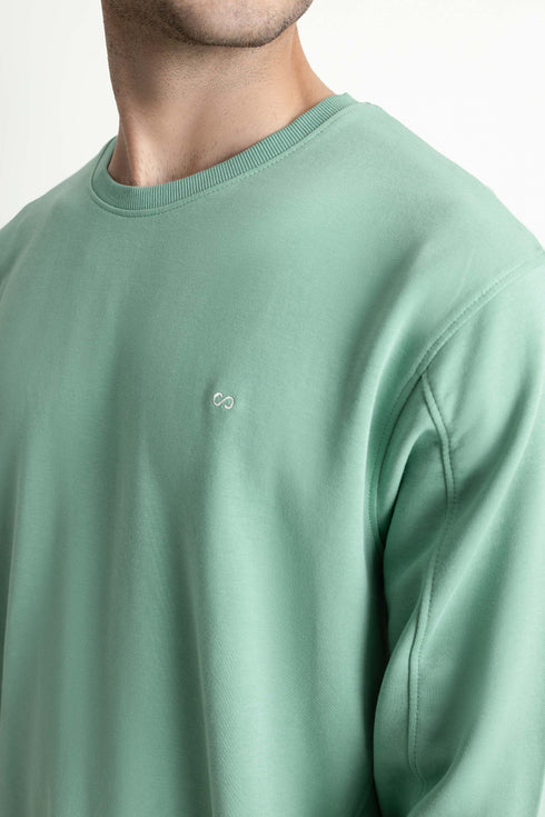 The Regular Fit Green Sweatshirt