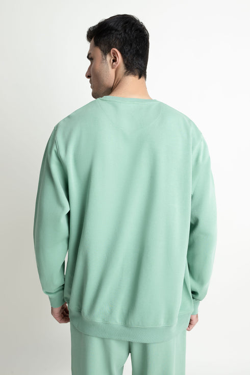The Regular Fit Green Sweatshirt
