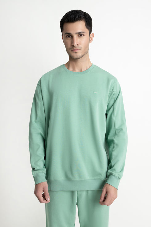 The Regular Fit Green Sweatshirt
