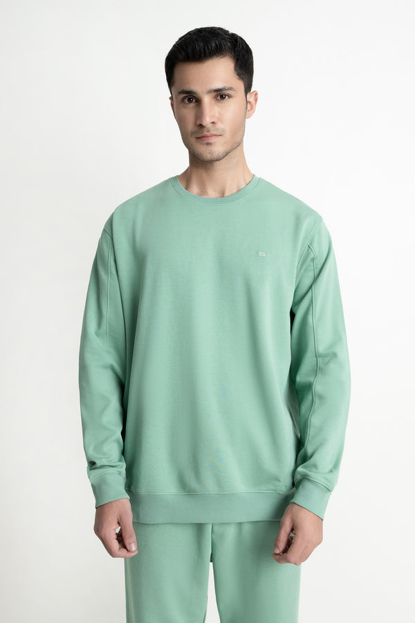The Regular Fit Green Sweatshirt