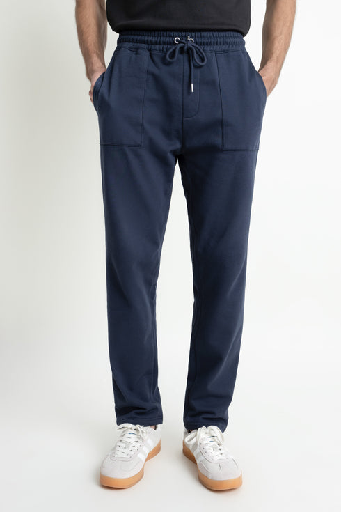 The Navy Straight Fit Trousers