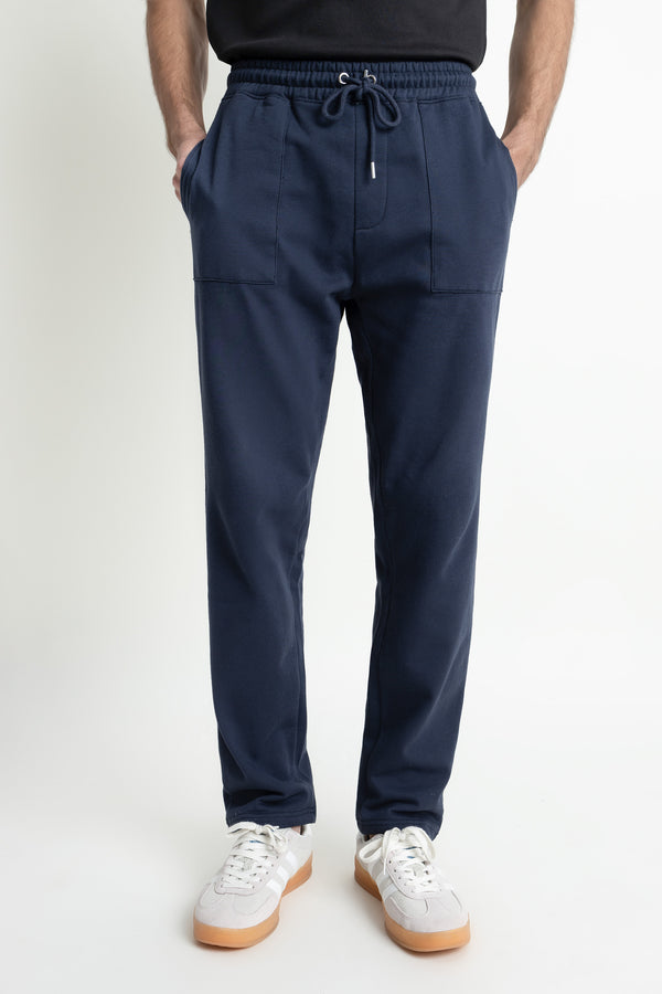 The Navy Straight Fit Trousers