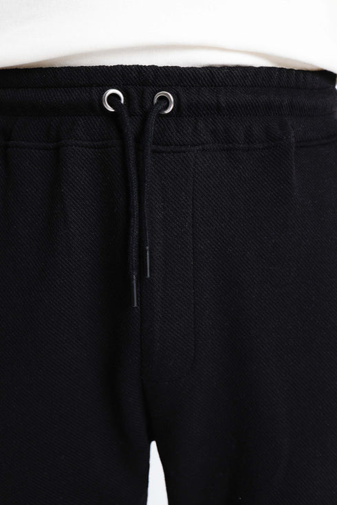 The Black Straight Fit Sweatpants