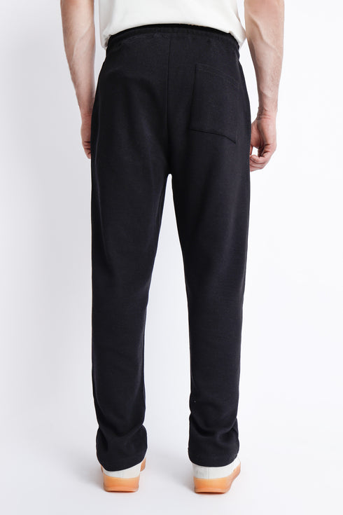 The Black Straight Fit Sweatpants