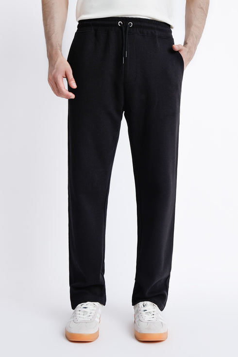 The Black Straight Fit Sweatpants