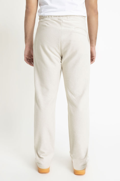 The Straight Fit Beige Sweatpants