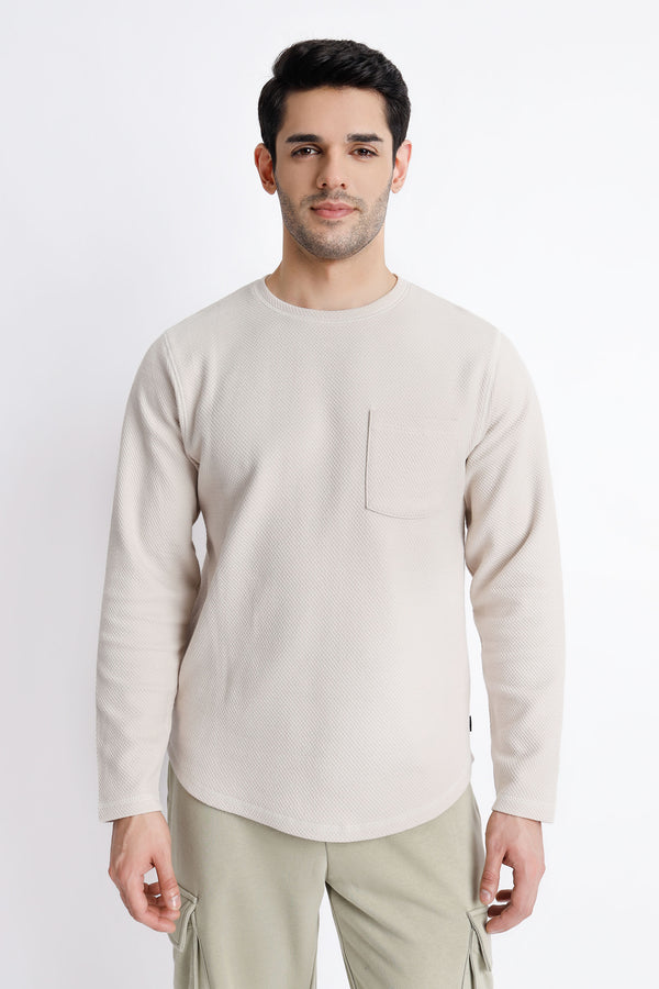 The Regular Fit Beige T-Shirt