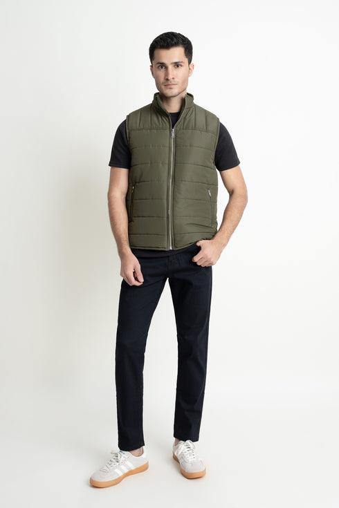The Olive-Green Puffer Jacket