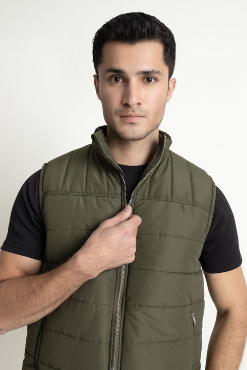 The Olive-Green Puffer Jacket