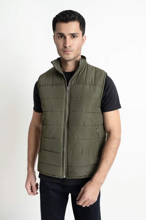 The Olive-Green Puffer Jacket