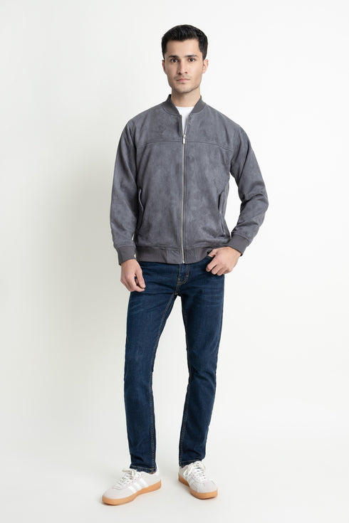 The Regular Fit Suede Jacket