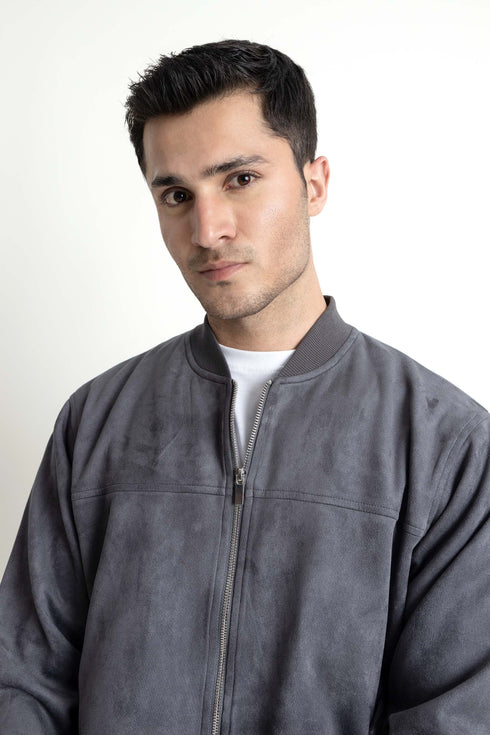 The Regular Fit Suede Jacket