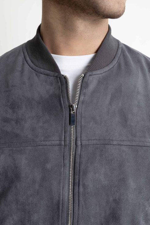 The Regular Fit Suede Jacket