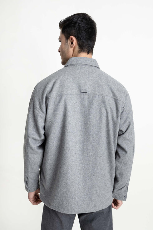 The Grey Oversized Shacket