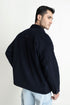 The Navy Blue Oversized Shacket