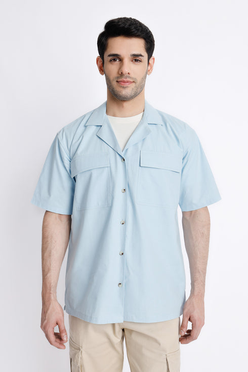 The Ice Blue Regular Fit Shirt