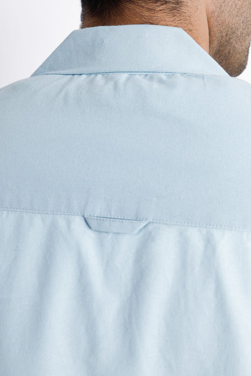The Ice Blue Regular Fit Shirt