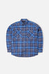 The Oversized Blue Flannel Shirt