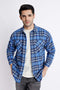 The Oversized Blue Flannel Shirt