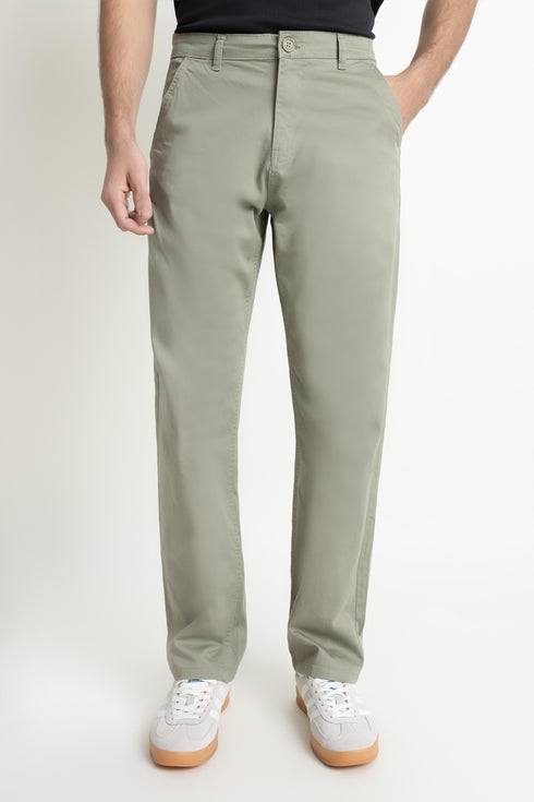 The Olive Loose Fit Chinos
