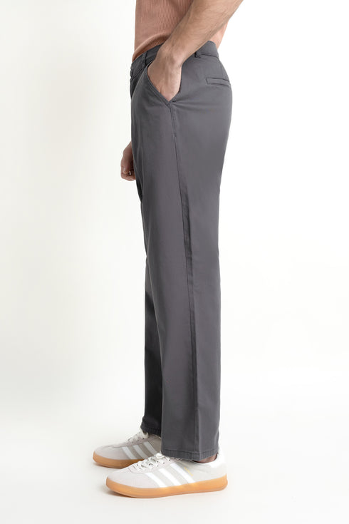 The Charcoal Loose Fit Chinos
