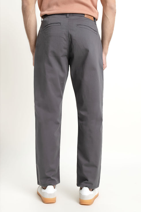 The Charcoal Loose Fit Chinos