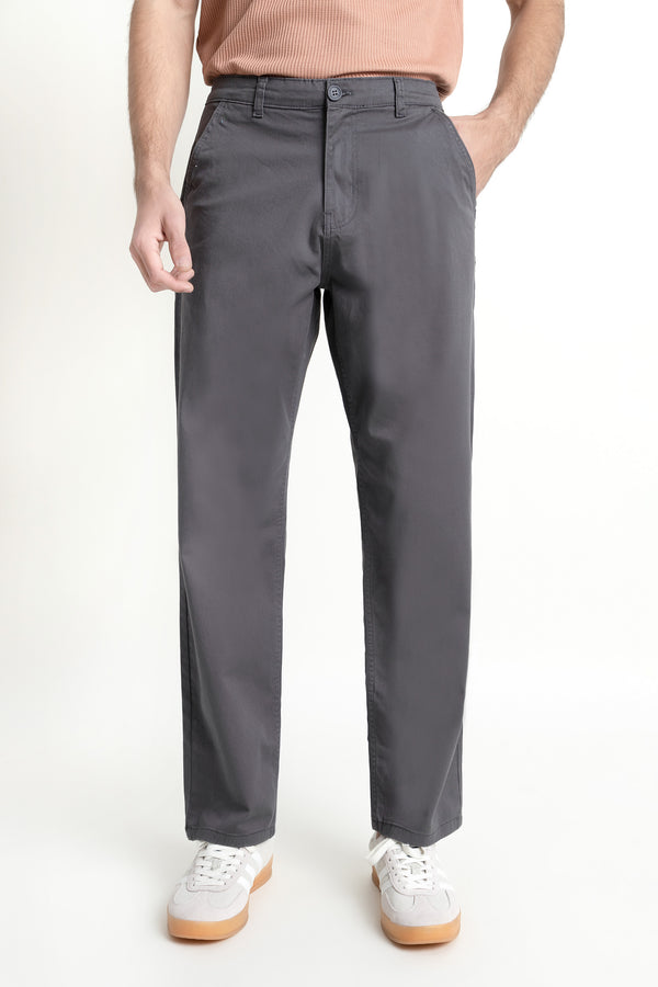 The Charcoal Loose Fit Chinos