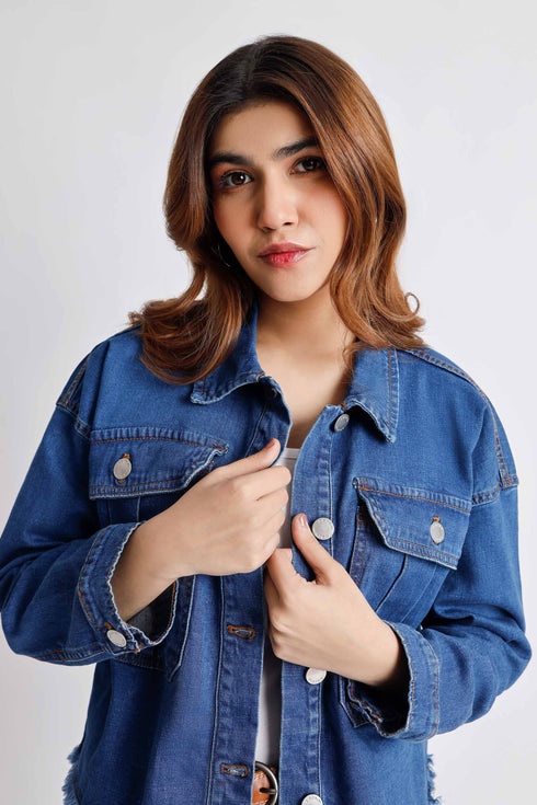 The Boxy Crop Denim Jacket
