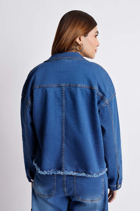 The Boxy Crop Denim Jacket