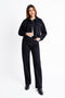 The Boxy Crop Black Denim Jacket