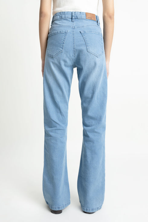 The Mid Wash Bootcut Jeans