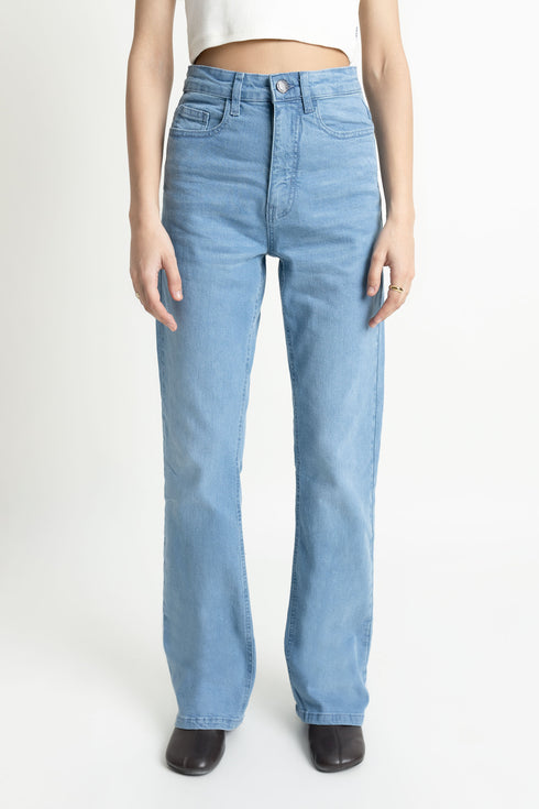 The Mid Wash Bootcut Jeans