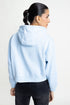 The Sky-Blue Boxy Crop Hoodie