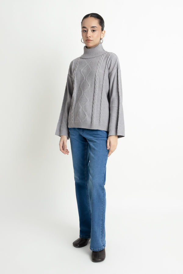 The Loose Fit Mock Neck