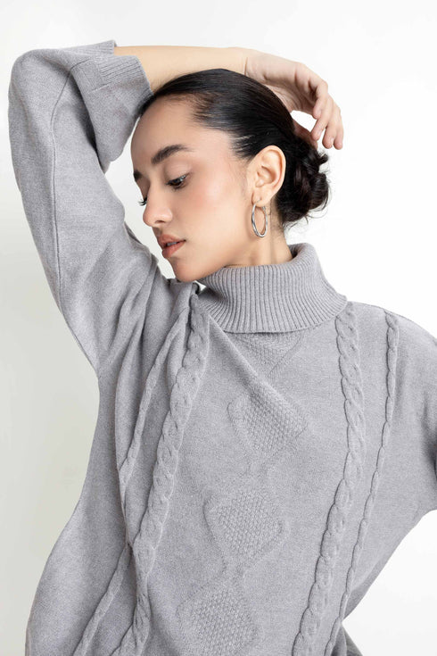 The Loose Fit Mock Neck