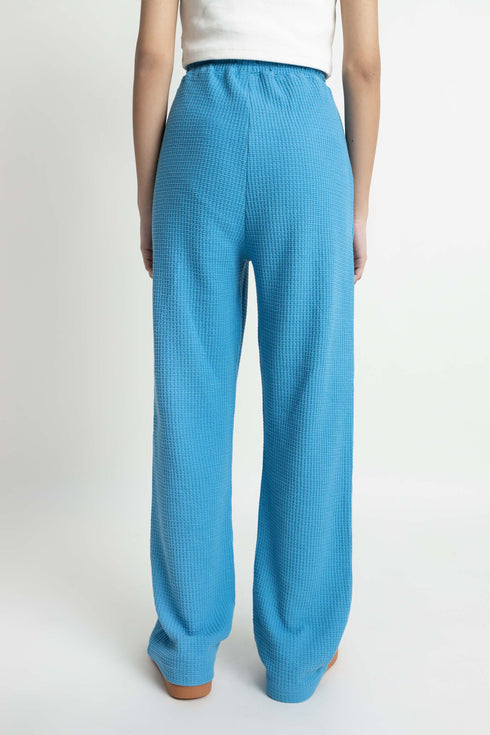 The Straight Fit Blue Trousers