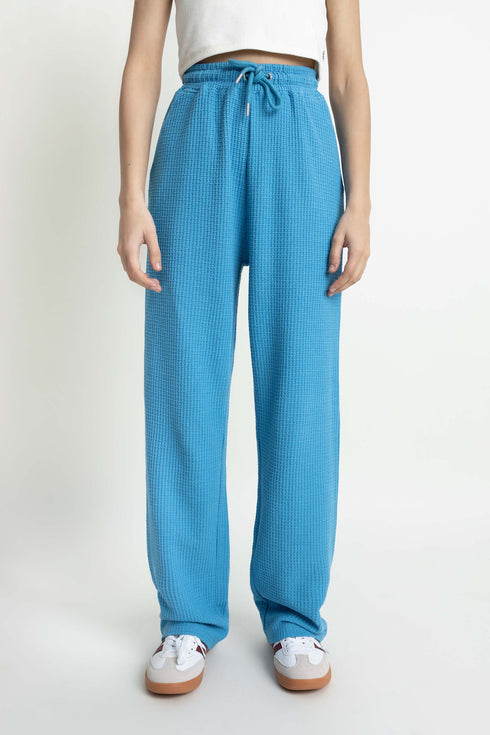 The Straight Fit Blue Trousers