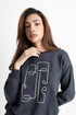 The Charcoal Drop Shoulder Sweatshirt
