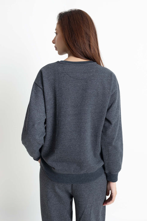 The Charcoal Drop Shoulder Sweatshirt