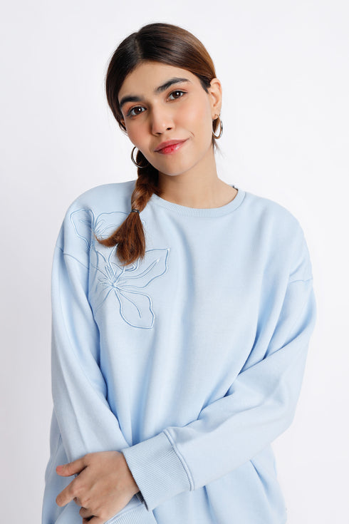 The Oversized Floral Sweatshirt