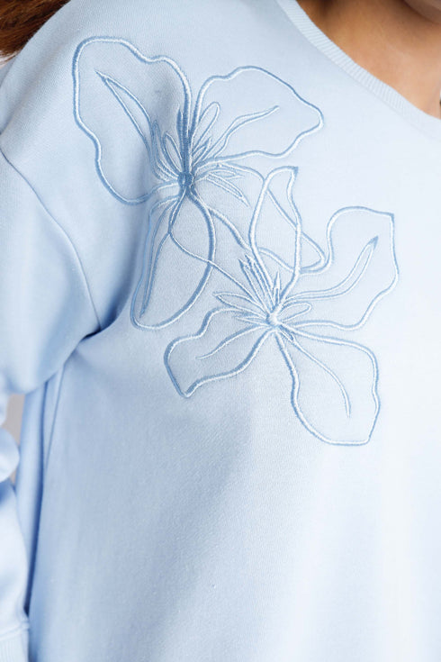 The Oversized Floral Sweatshirt