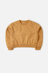 The Mustard Boxy Crop Sweatshirt