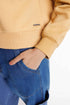 The Mustard Boxy Crop Sweatshirt