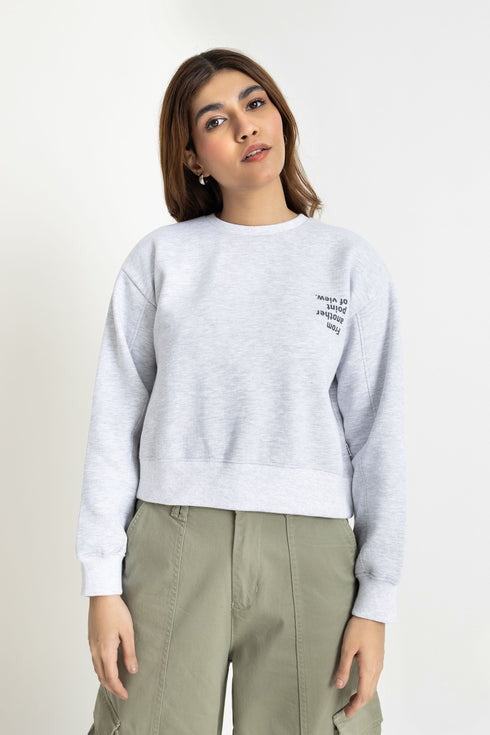 The Grey Crop Sweatshirt